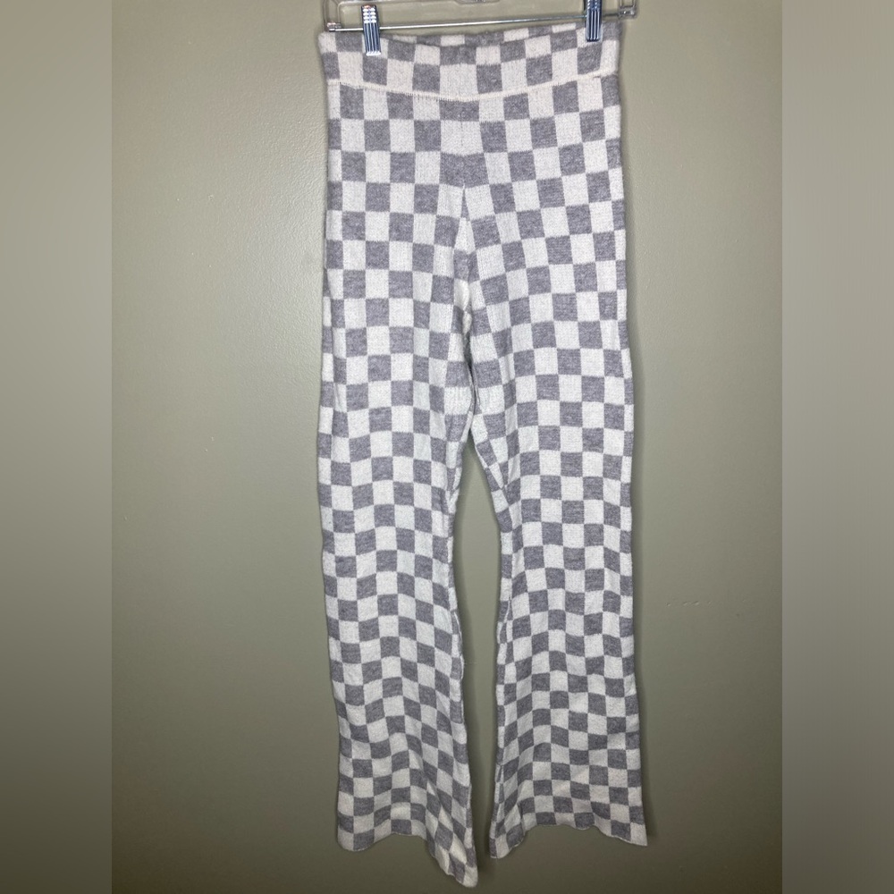 12th tribe checkered wide leg pants